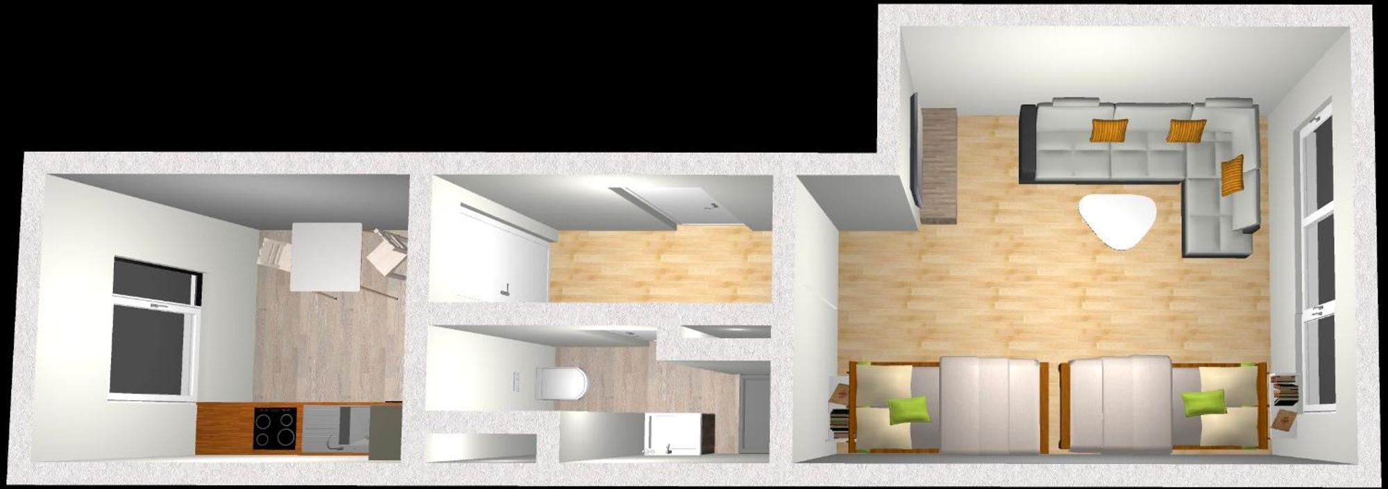 Emas4 Wohnung Mit 2 Einzelbetten, Kueche Крефельд Экстерьер фото